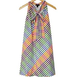 Colorful Plaid J. Crew dress